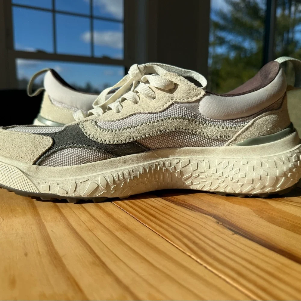 Vans Beige, Gray & Cream Low-Top Sneakers